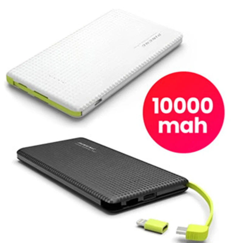 Carregador portátil - 10.000 mAh - iPhone e Android (tipo C)