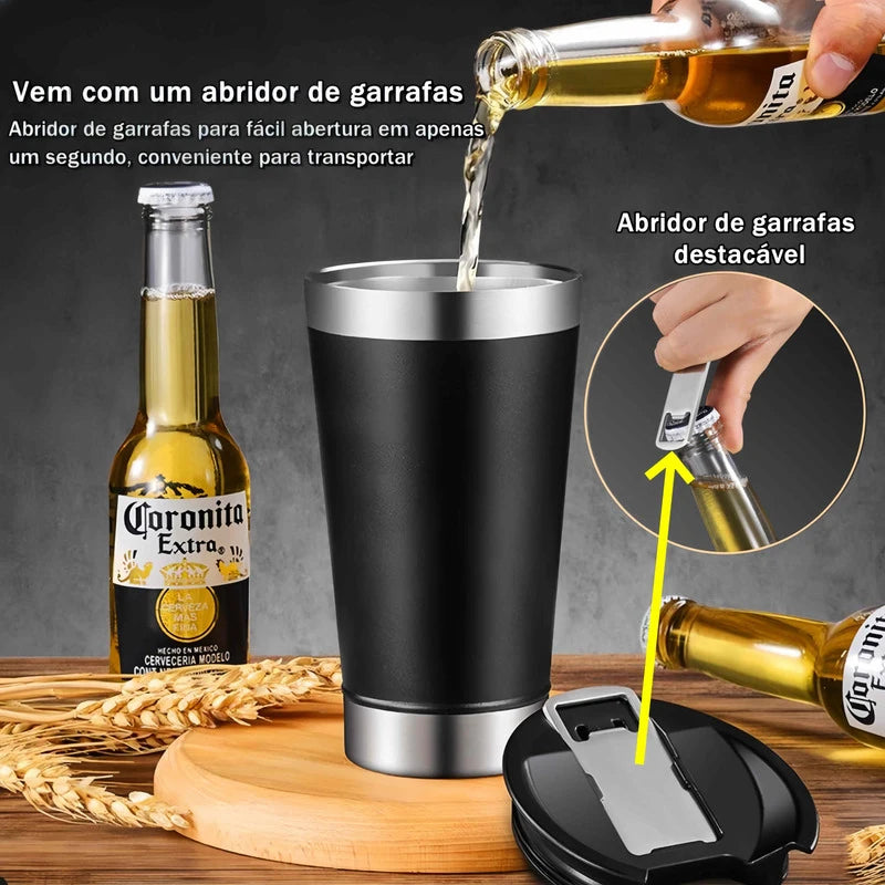 Caneca térmica - copo térmico - inoxidável, com isolamento térmico