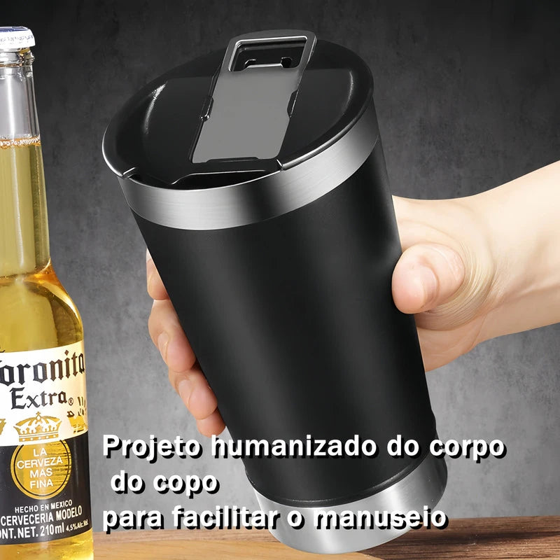 Caneca térmica - copo térmico - inoxidável, com isolamento térmico