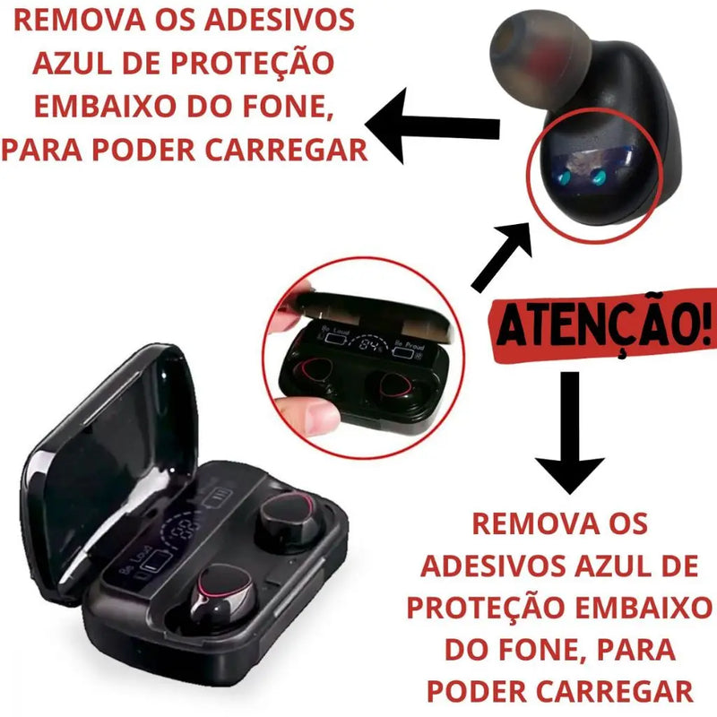 Fone de ouvido sem fio