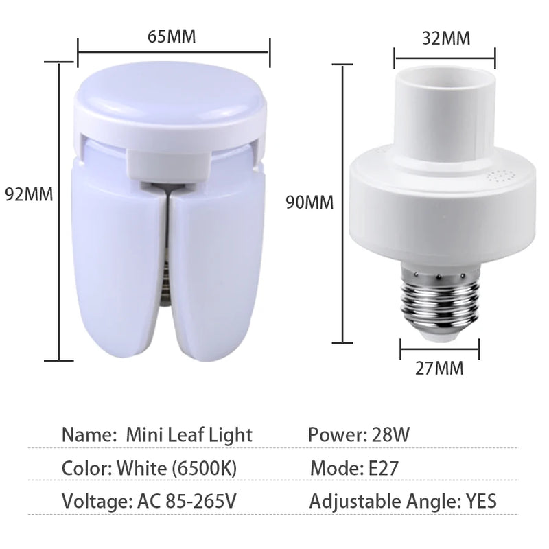 Lâmpada led com controle remoto AC85-265V 28W