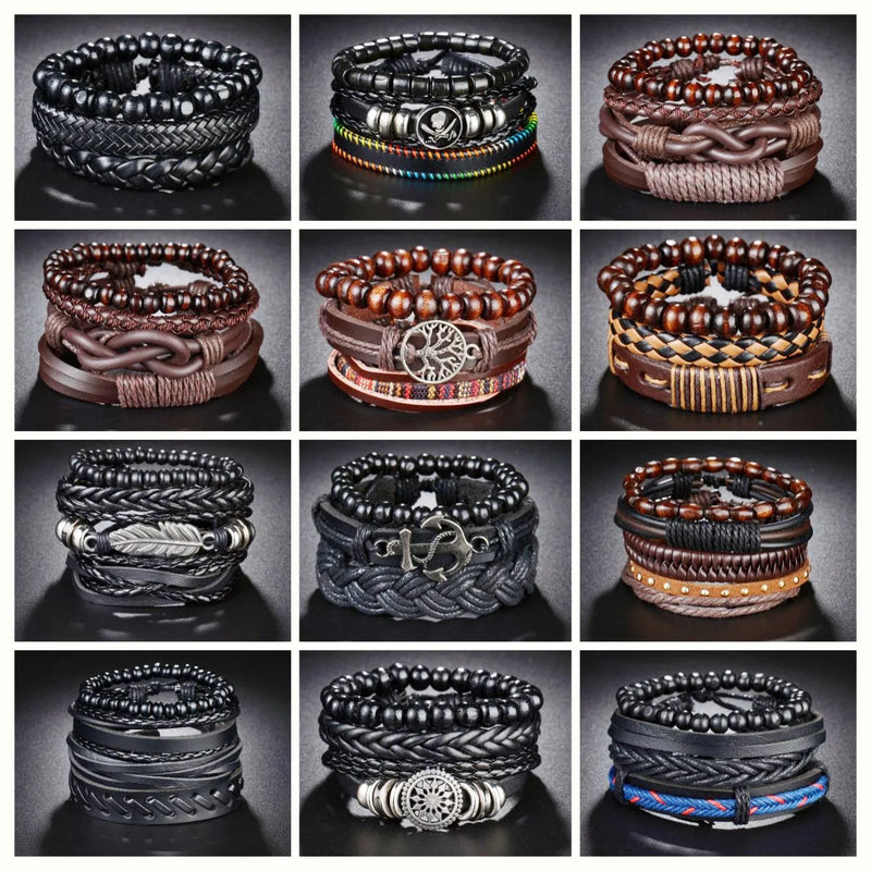 Pulseira 4 peças de luxo