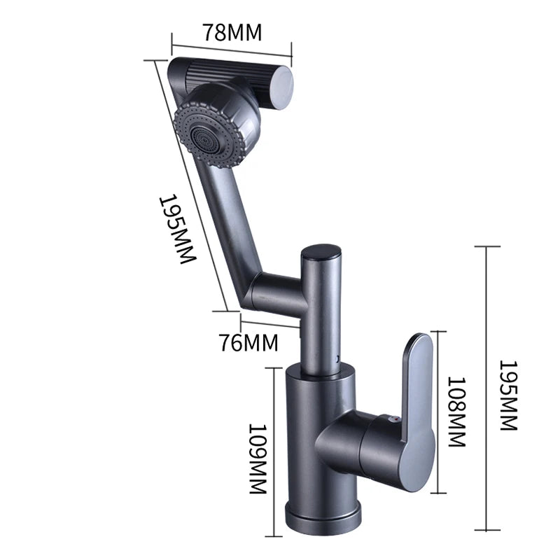 Torneira térmica com display, 360º