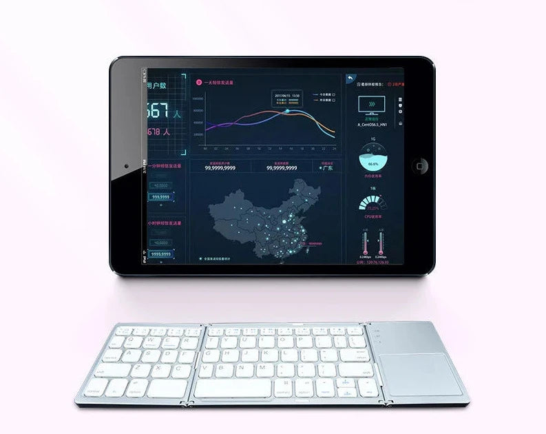 Teclado dobrável sem fio bluetooth