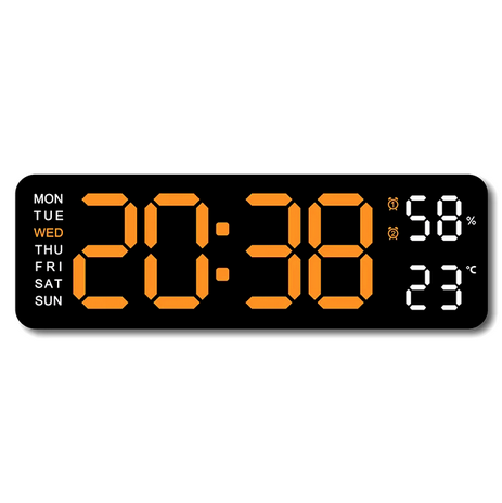 Relógio de parede digital - sensor de temperatura e umidade