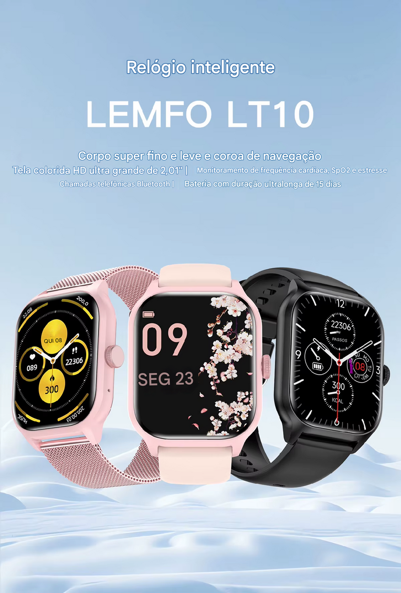 Relógio Inteligente - Smart Watch LEMFO LT10