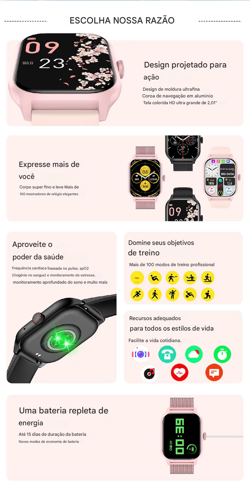 Relógio Inteligente - Smart Watch LEMFO LT10